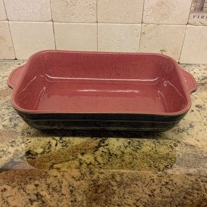 Denby Stoneware in Harlequin pattern rectangular baker